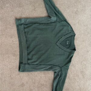 Aerie Forest Green V-Neck Sweater!